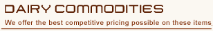 Dairy Commodities